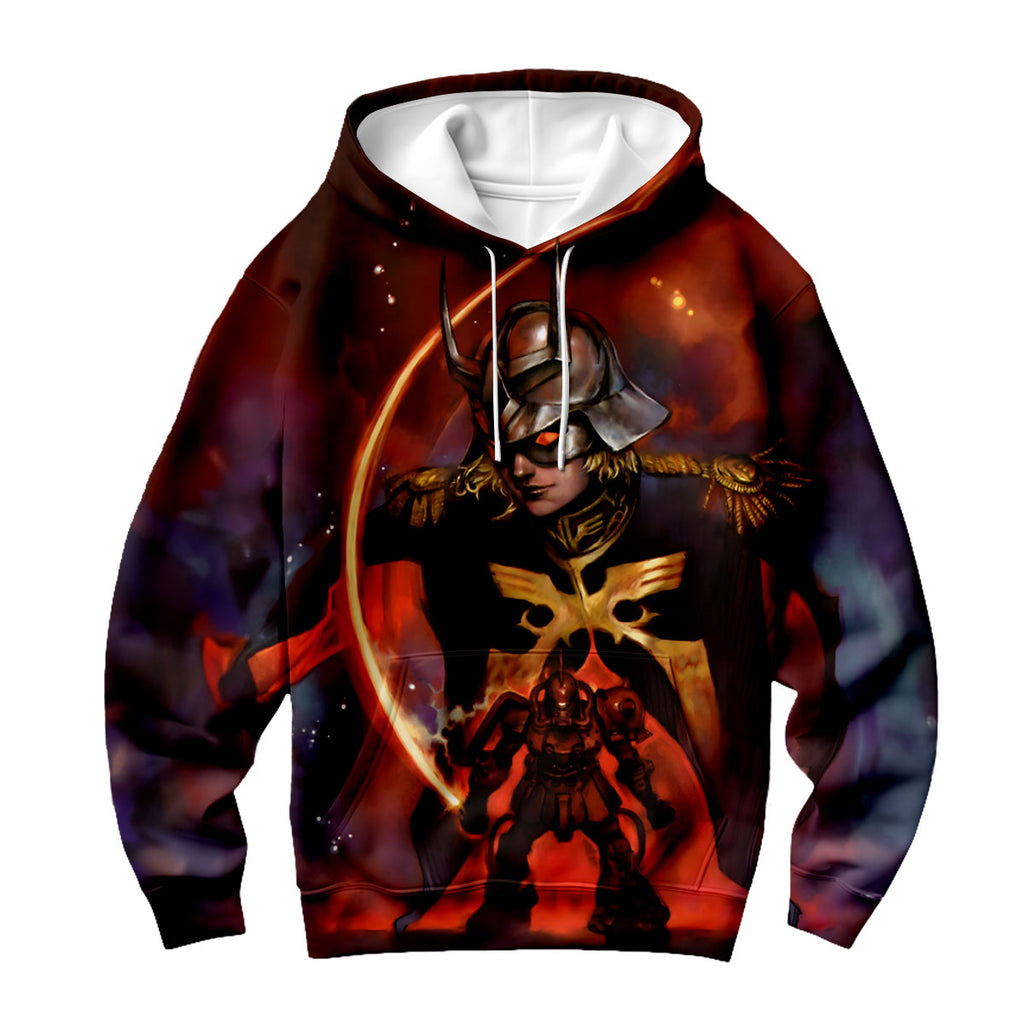 Gundam Char's Exclusive Zaku Illustration Anime Apparel