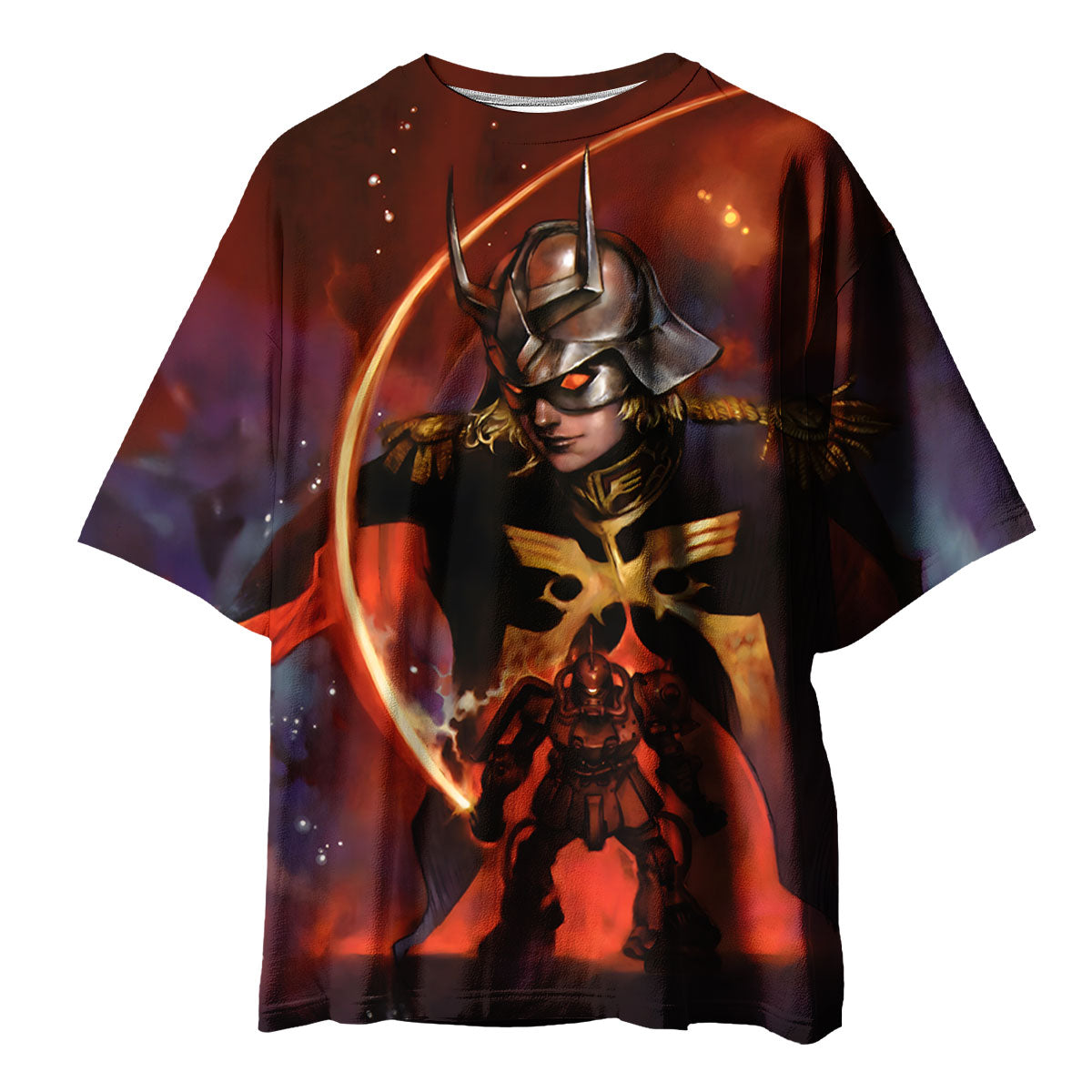 Gundam Char's Exclusive Zaku Illustration Anime Apparel