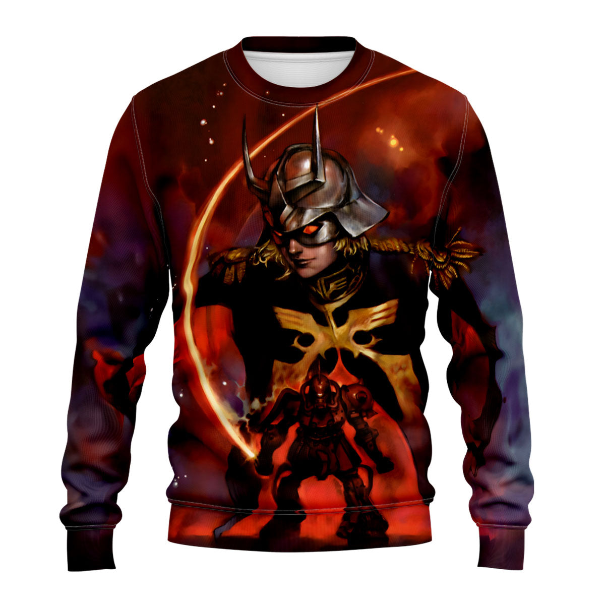 Gundam Char's Exclusive Zaku Illustration Anime Apparel