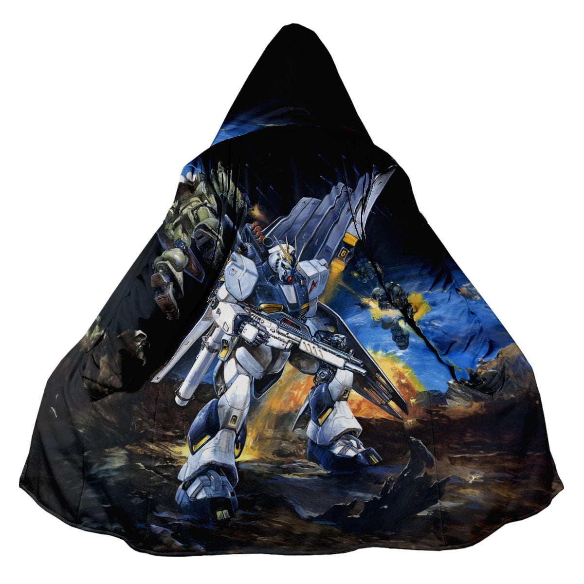 Gundam Rx-93 v Gundam Art Illustration Anime Apparel