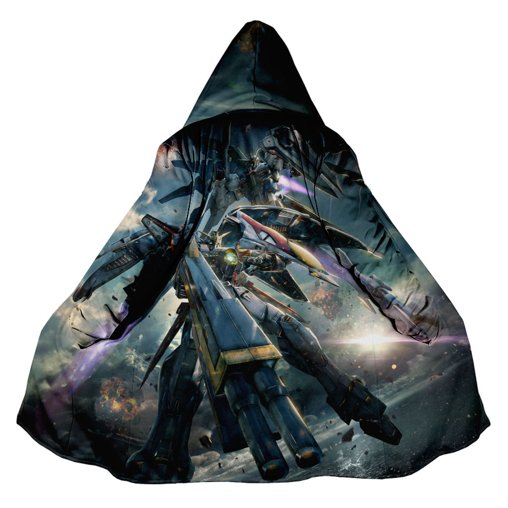 Gundam Wing Gundam Zero And Freedom Gundam Joint Illustration Anime Apparel