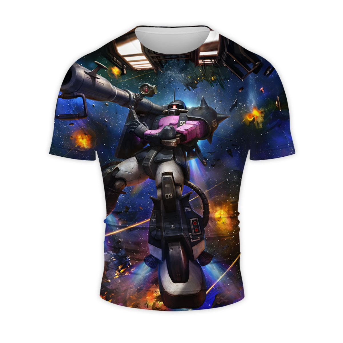 Gundam Zaku Space Battle Bazooka Anime Apparel
