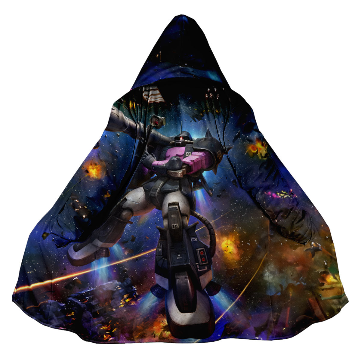 Gundam Zaku Space Battle Bazooka Anime Apparel