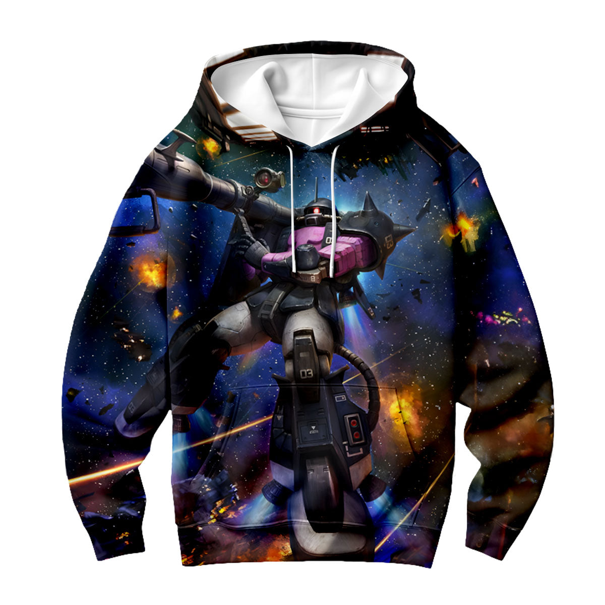 Gundam Zaku Space Battle Bazooka Anime Apparel