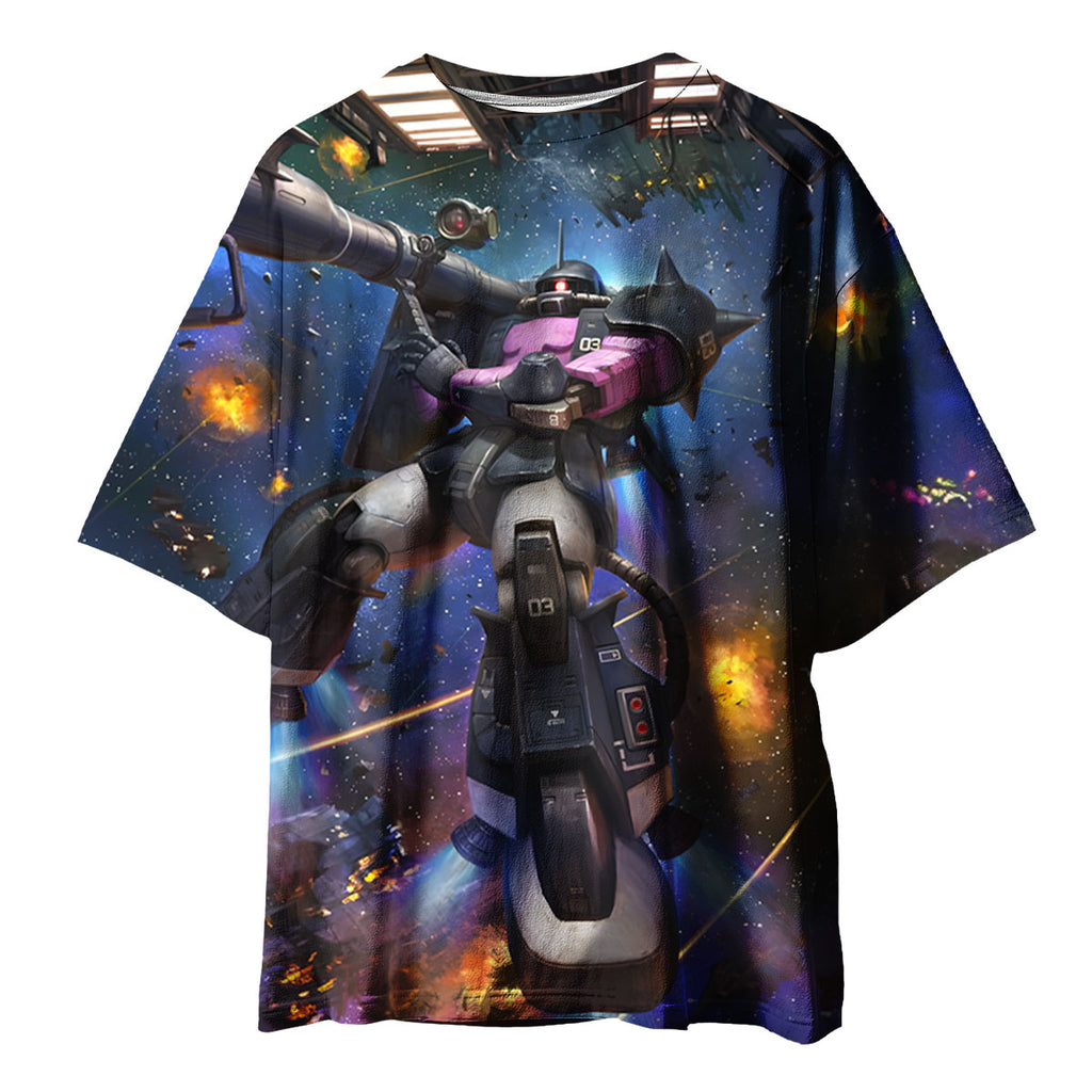 Gundam Zaku Space Battle Bazooka Anime Apparel