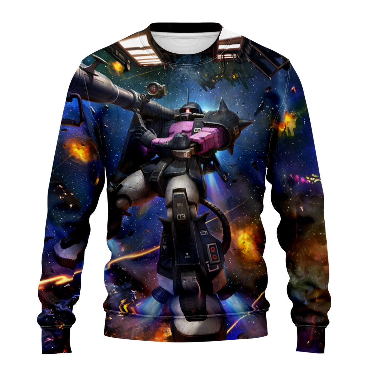 Gundam Zaku Space Battle Bazooka Anime Apparel