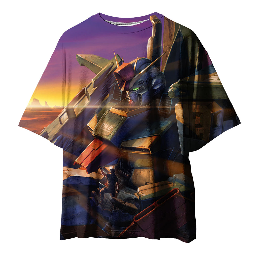 Gundam Zz Gundam Adjustment Illustration Anime Apparel