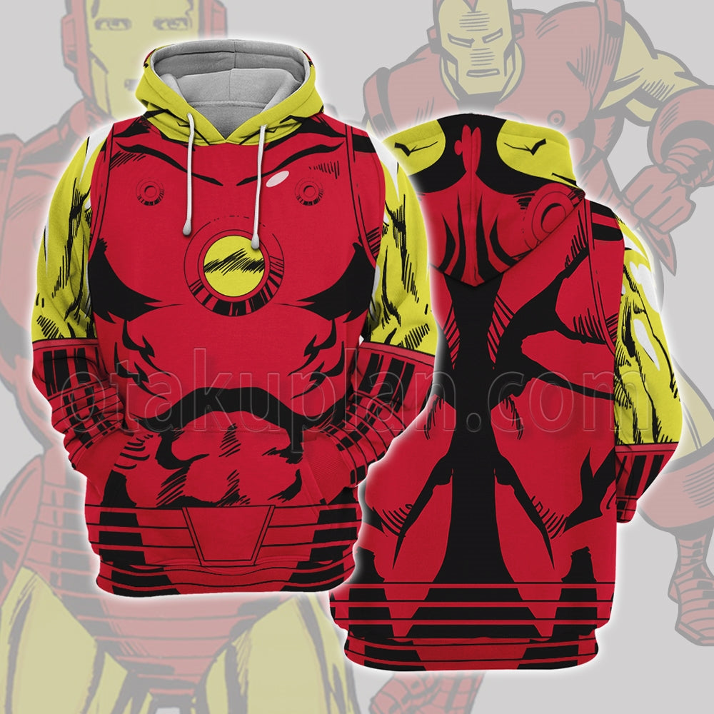 Iron Man Classic Comic Style Cosplay Hoodie