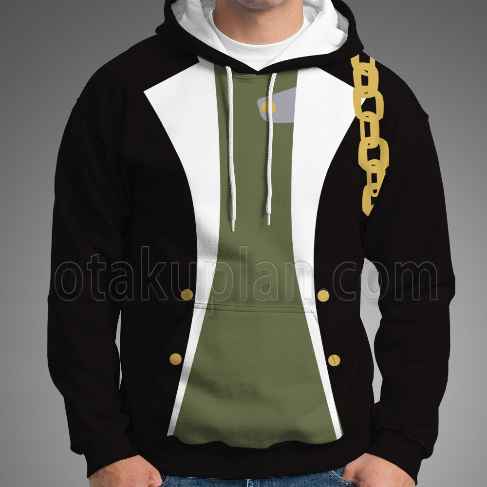 Anime Kujo Jotaro Green Vest Cosplay Hoodie