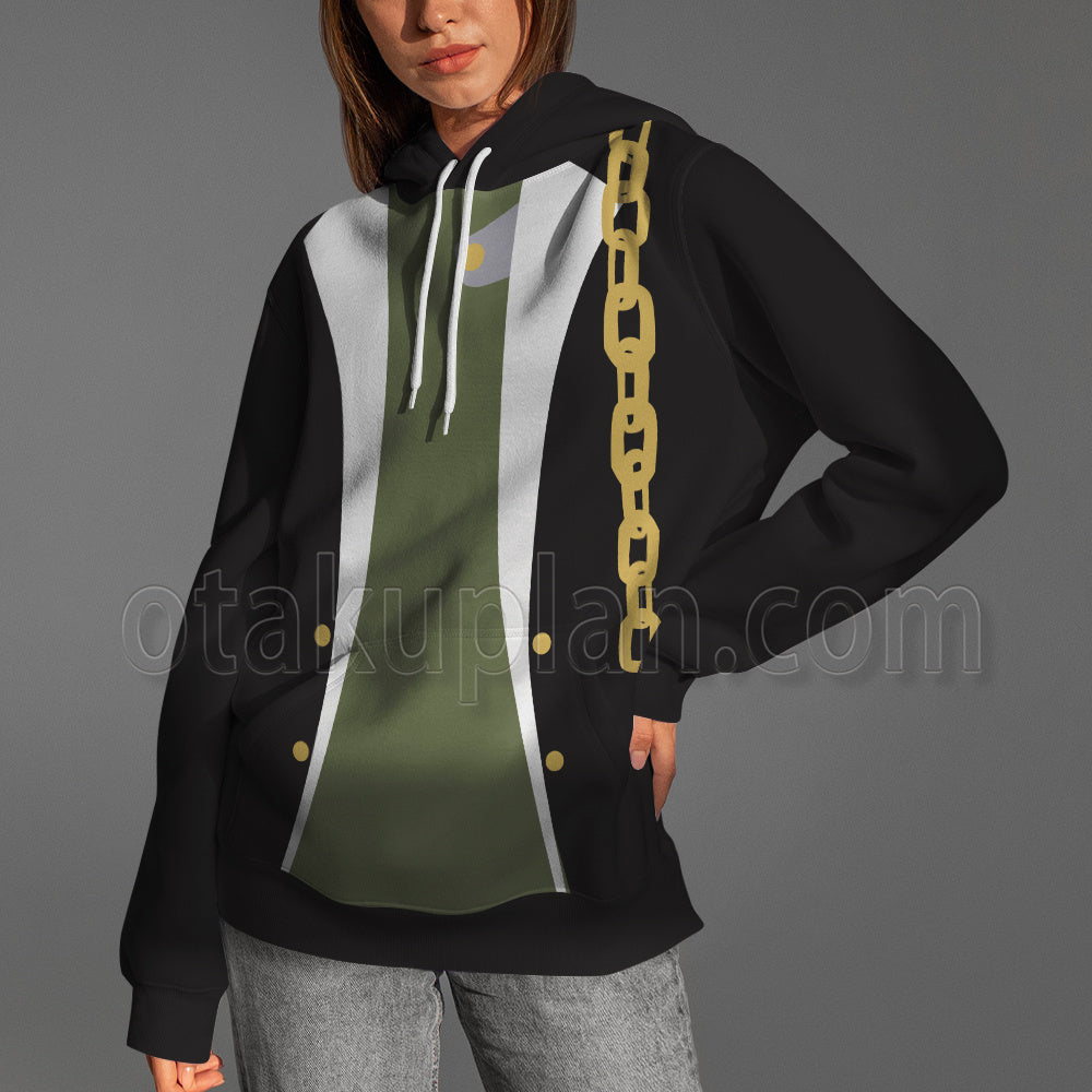 Anime Kujo Jotaro Green Vest Cosplay Hoodie