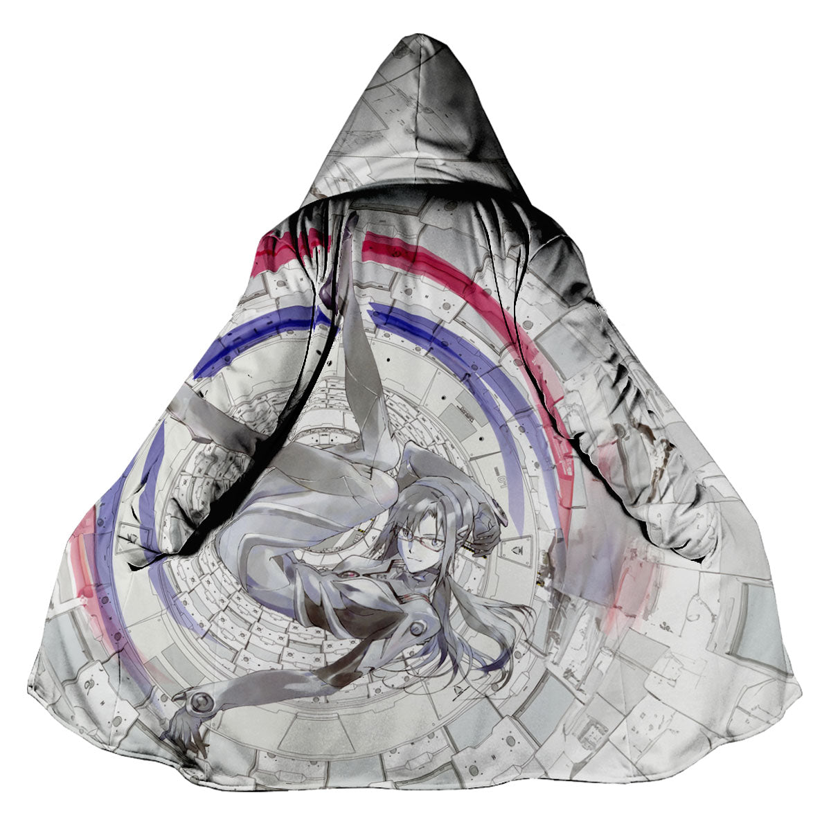 Makinami Floating In Circular Structure Anime Apparel