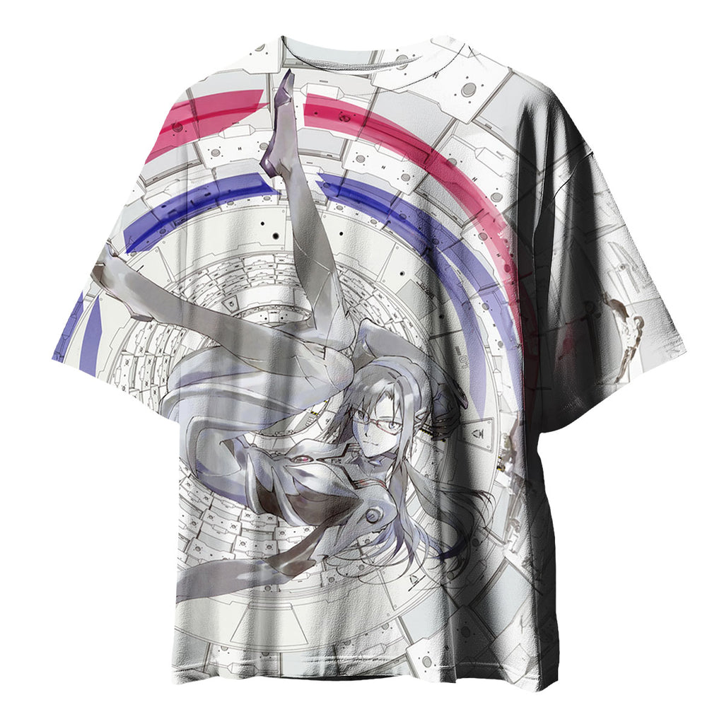 Makinami Floating In Circular Structure Anime Apparel