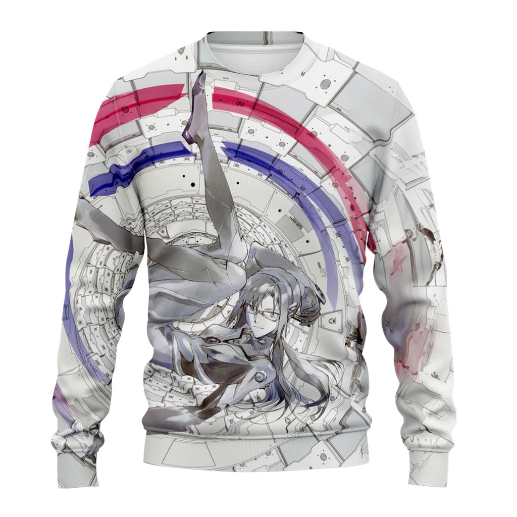 Makinami Floating In Circular Structure Anime Apparel