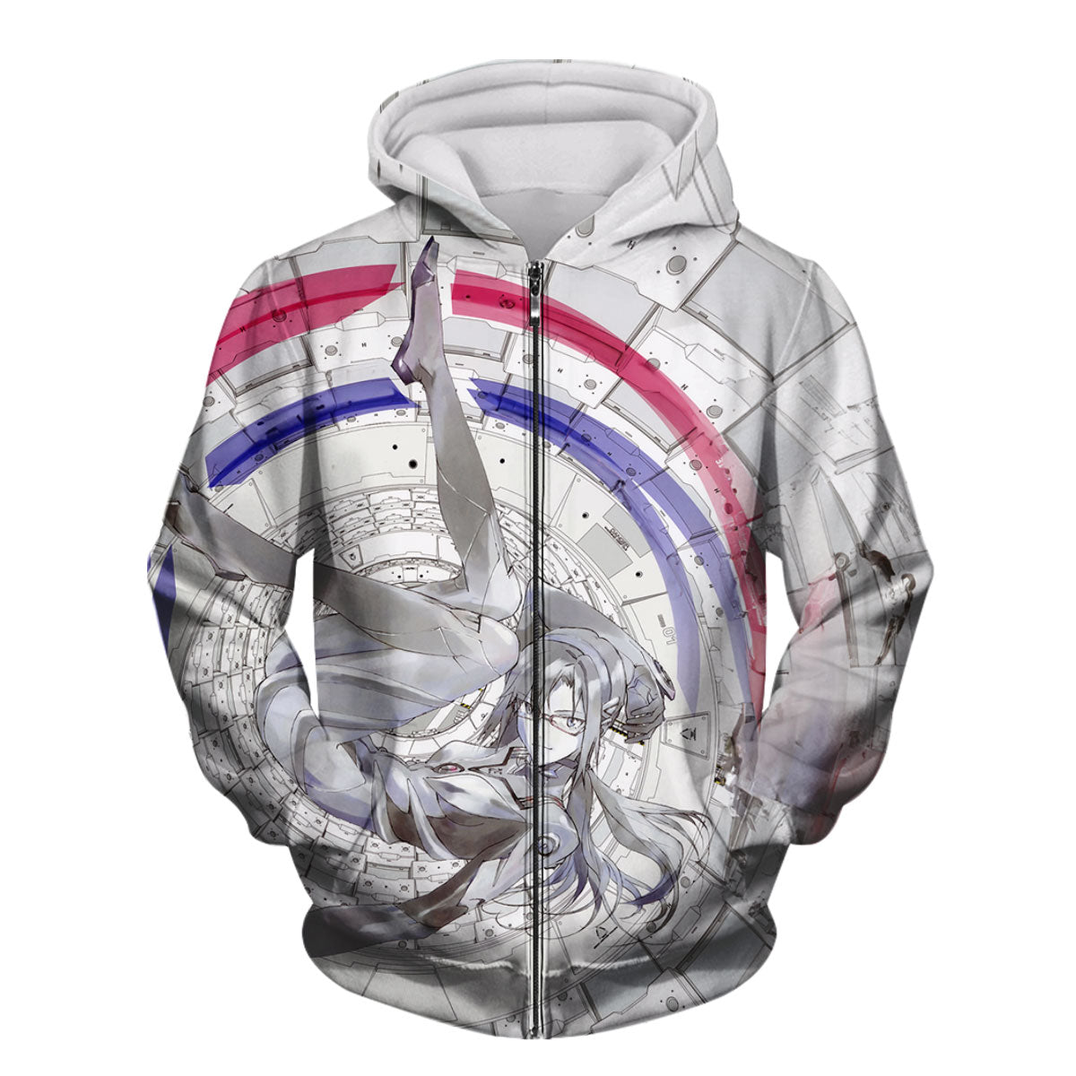 Makinami Floating In Circular Structure Anime Apparel