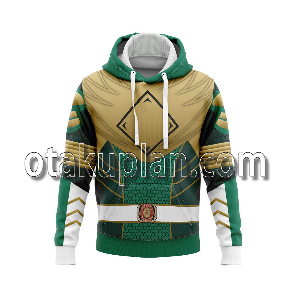 Mighty Morphin Power Rangers Green Ranger V2 Cosplay Hoodie