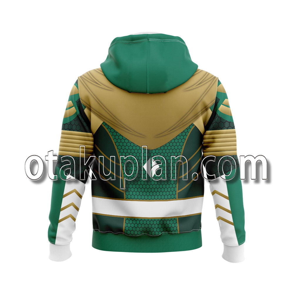 Mighty Morphin Power Rangers Green Ranger V2 Cosplay Hoodie
