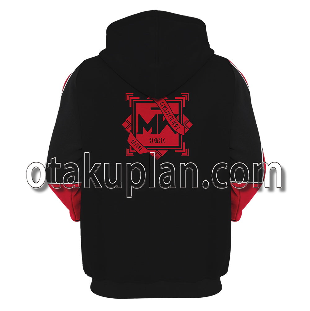 MILGRAM Fuuta Kajiyama Black Red Hoodie Cosplay Hoodie