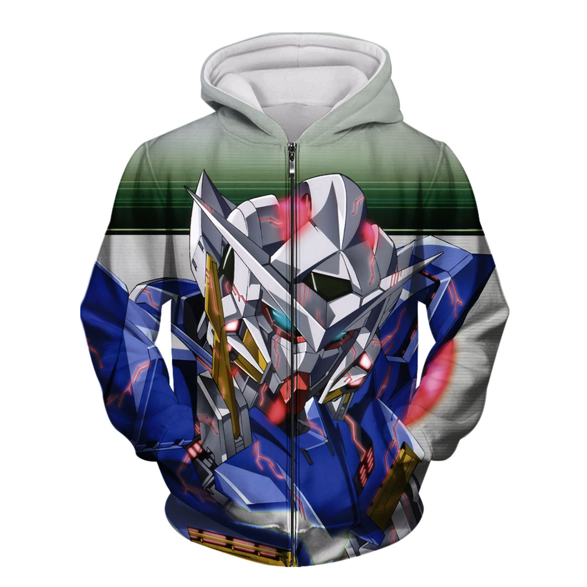 Mobile Suit Gundam 00 Seven Sword In Action Anime Apparel