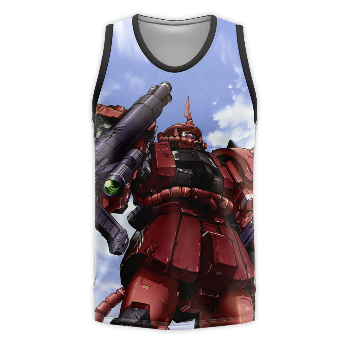 Mobile Suit Gundam Char Aznable Zaku Ii With Weapon Anime Apparel