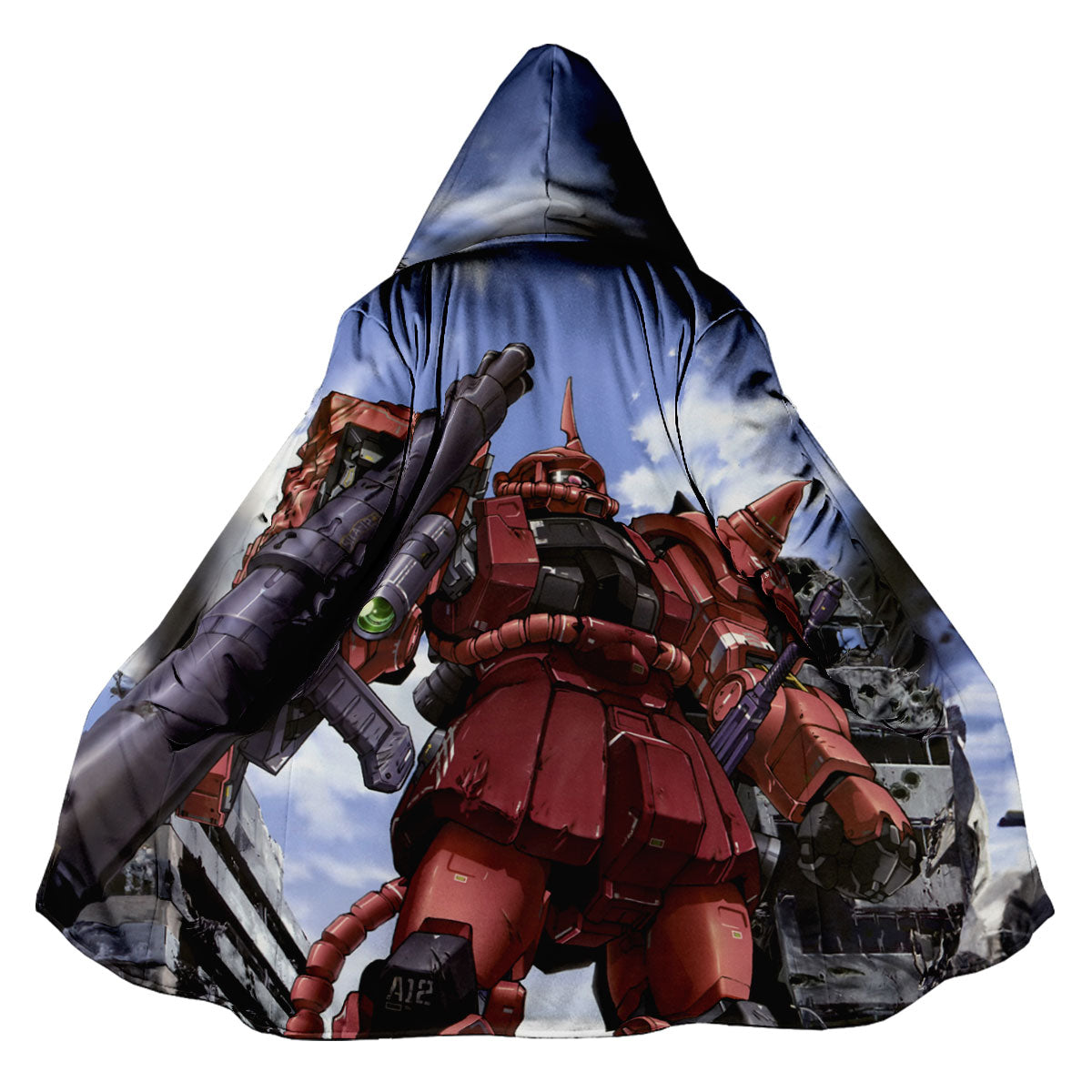 Mobile Suit Gundam Char Aznable Zaku Ii With Weapon Anime Apparel