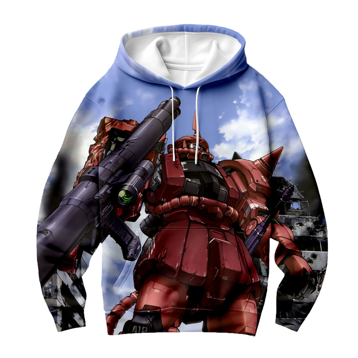 Mobile Suit Gundam Char Aznable Zaku Ii With Weapon Anime Apparel