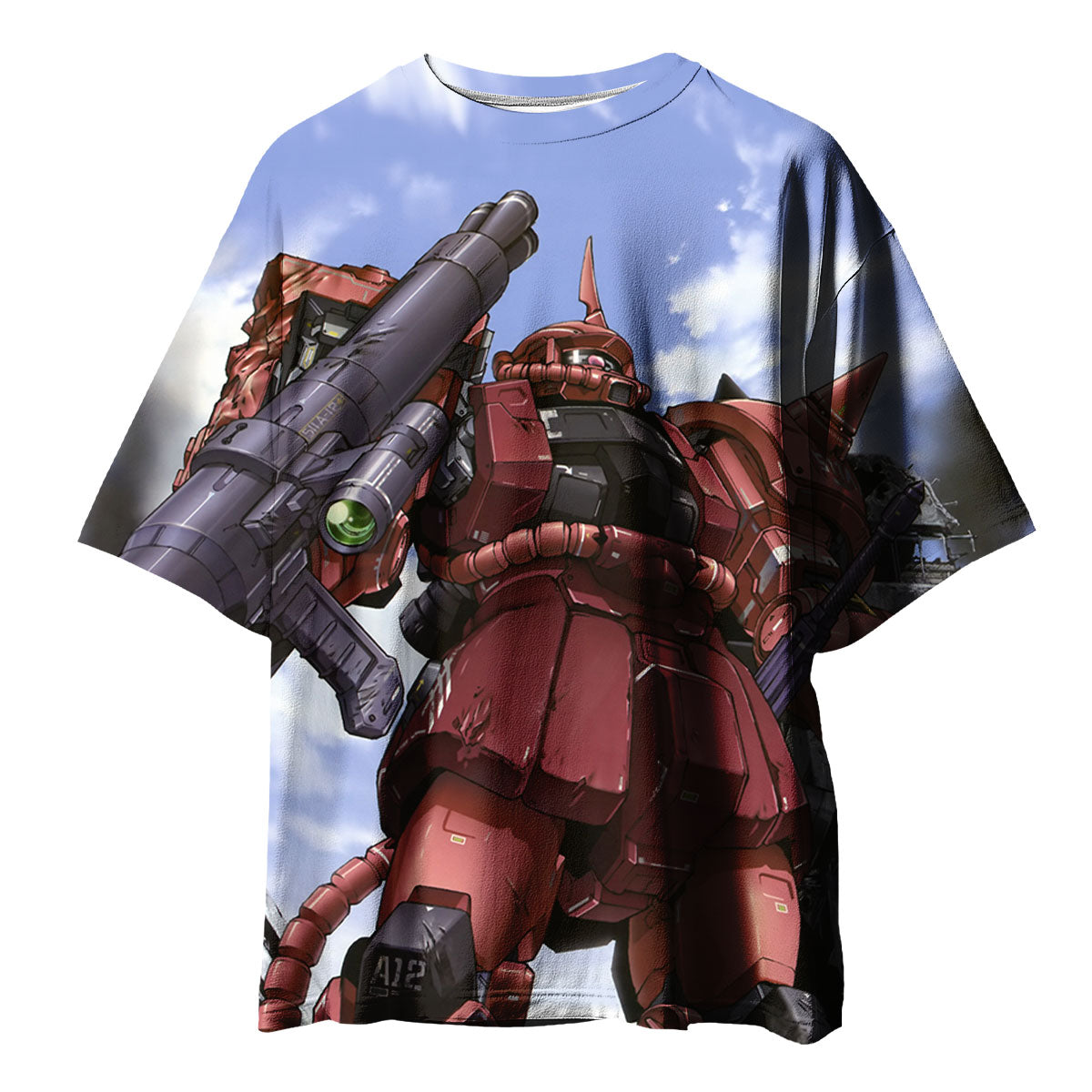 Mobile Suit Gundam Char Aznable Zaku Ii With Weapon Anime Apparel
