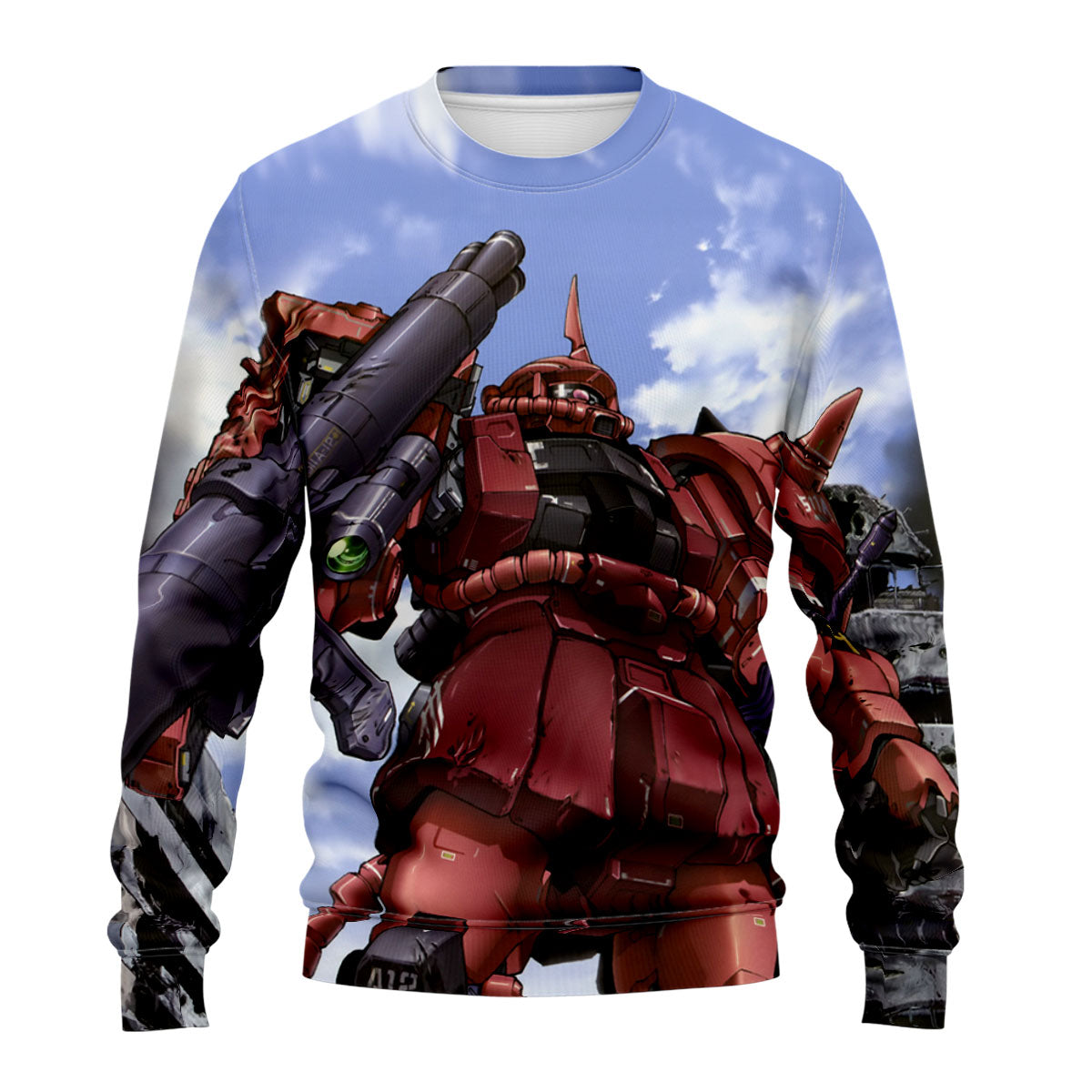 Mobile Suit Gundam Char Aznable Zaku Ii With Weapon Anime Apparel