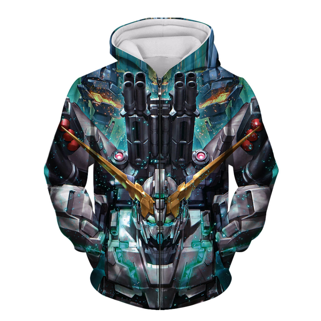 Mobile Suit Gundam Unicorn With Weaponry Anime Apparel