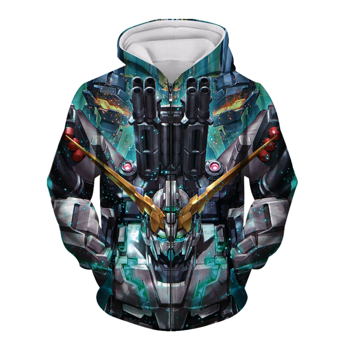 Mobile Suit Gundam Unicorn With Weaponry Anime Apparel
