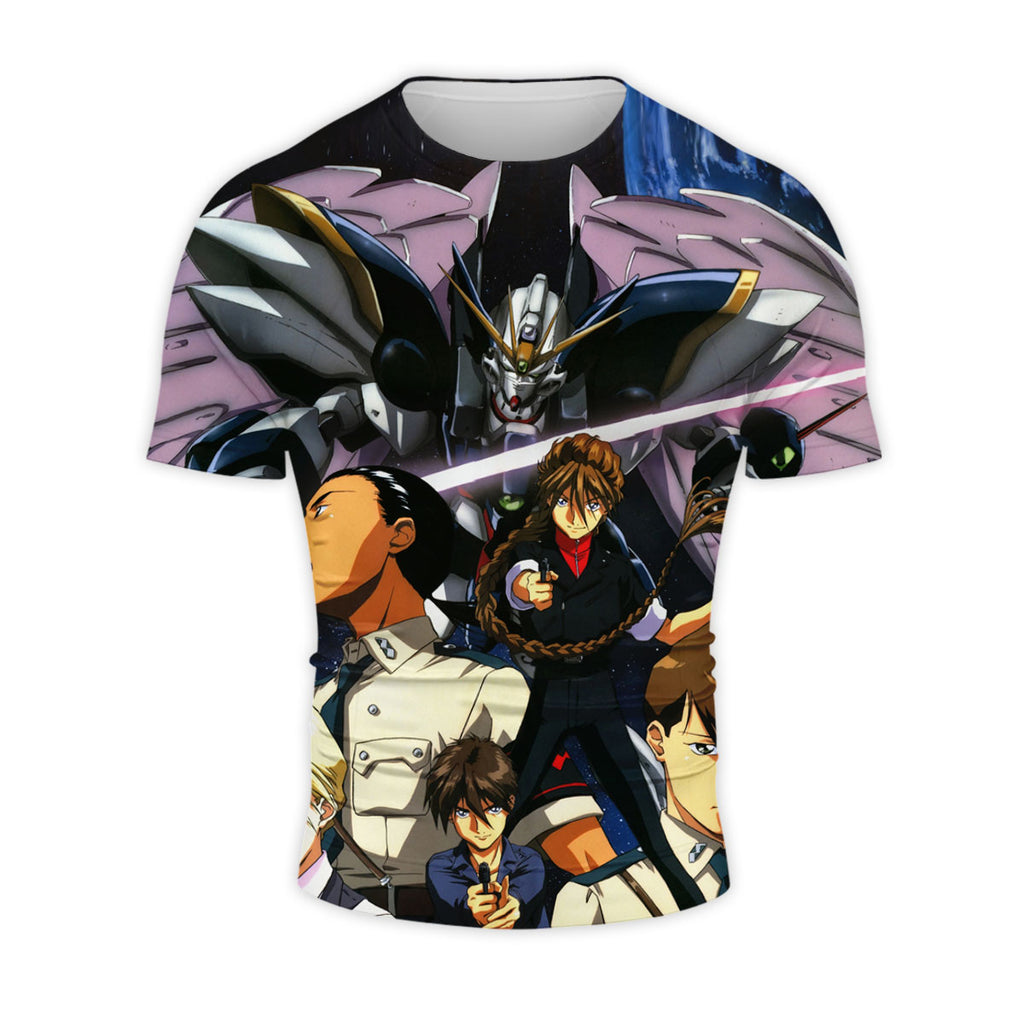 Mobile Suit Gundam Wing Characters With Mecha Anime Apparel