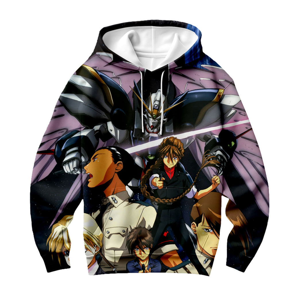 Mobile Suit Gundam Wing Characters With Mecha Anime Apparel