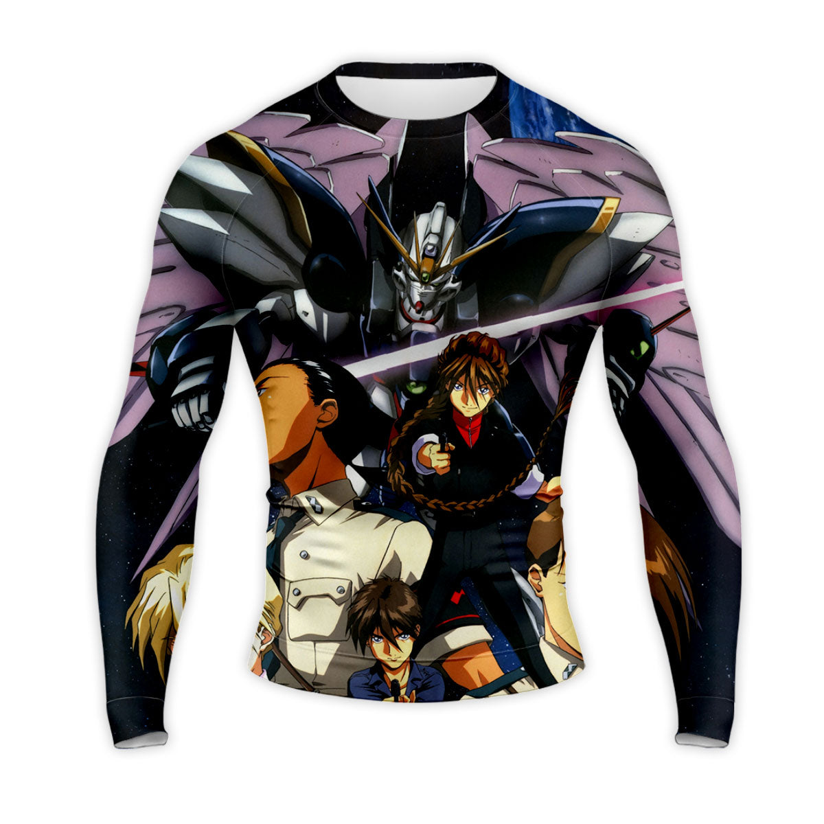 Mobile Suit Gundam Wing Characters With Mecha Anime Apparel