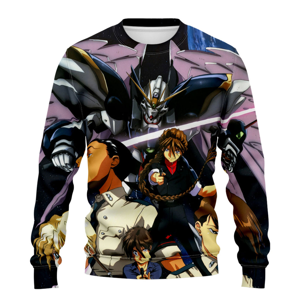 Mobile Suit Gundam Wing Characters With Mecha Anime Apparel