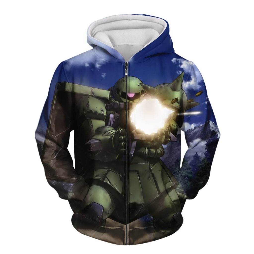 Mobile Suit Gundam Zaku Shooting Anime Apparel