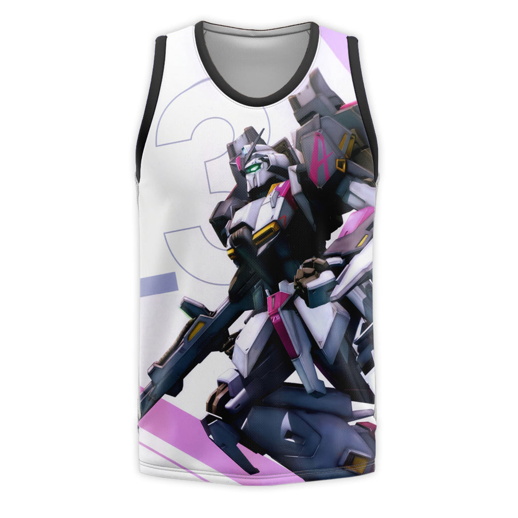 Mobile Suit Gundam Zeta Gundam With Sleek Design Anime Apparel