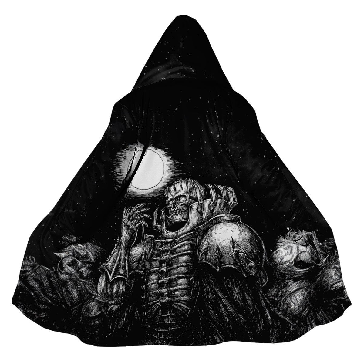 Moonlit Berserker Skeleton Knight Anime Apparel