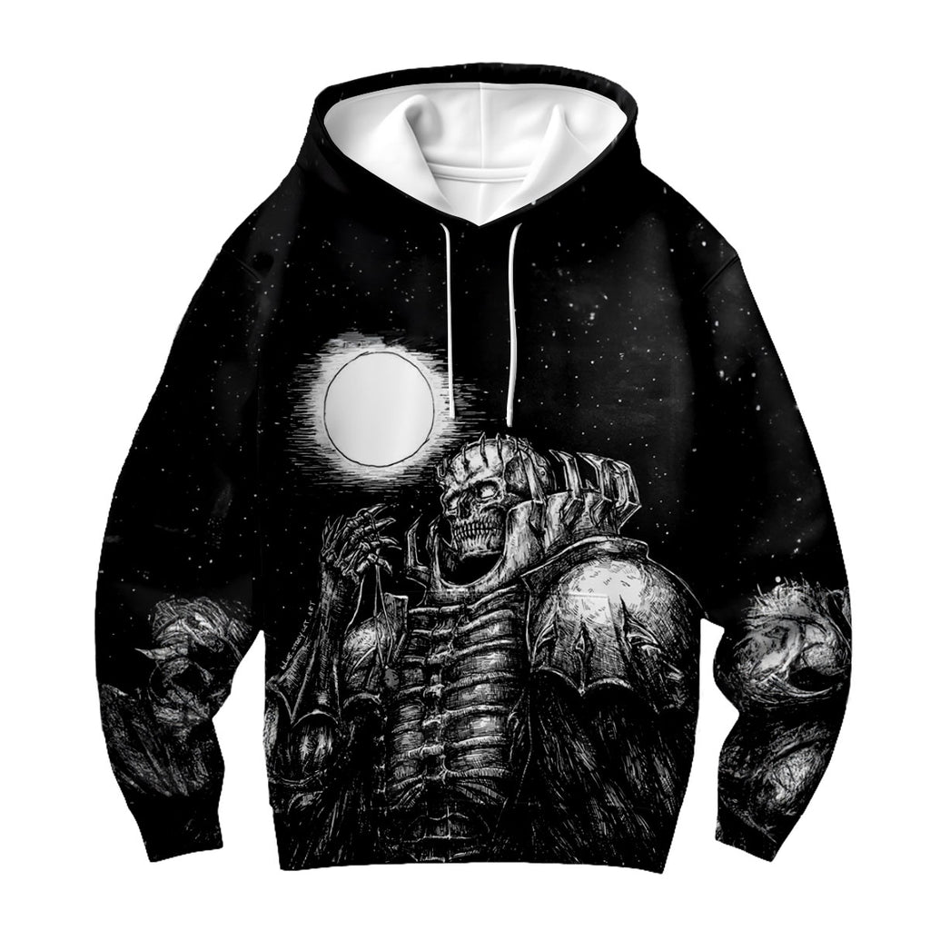 Moonlit Berserker Skeleton Knight Anime Apparel