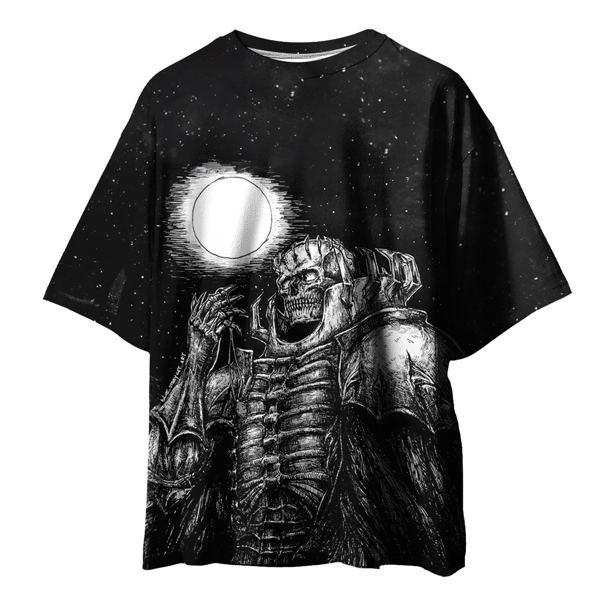Moonlit Berserker Skeleton Knight Anime Apparel