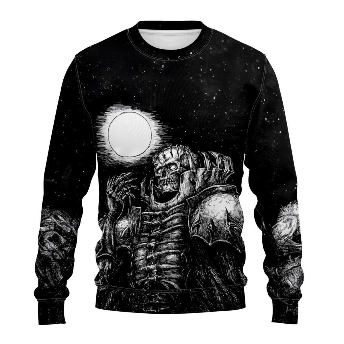 Moonlit Berserker Skeleton Knight Anime Apparel