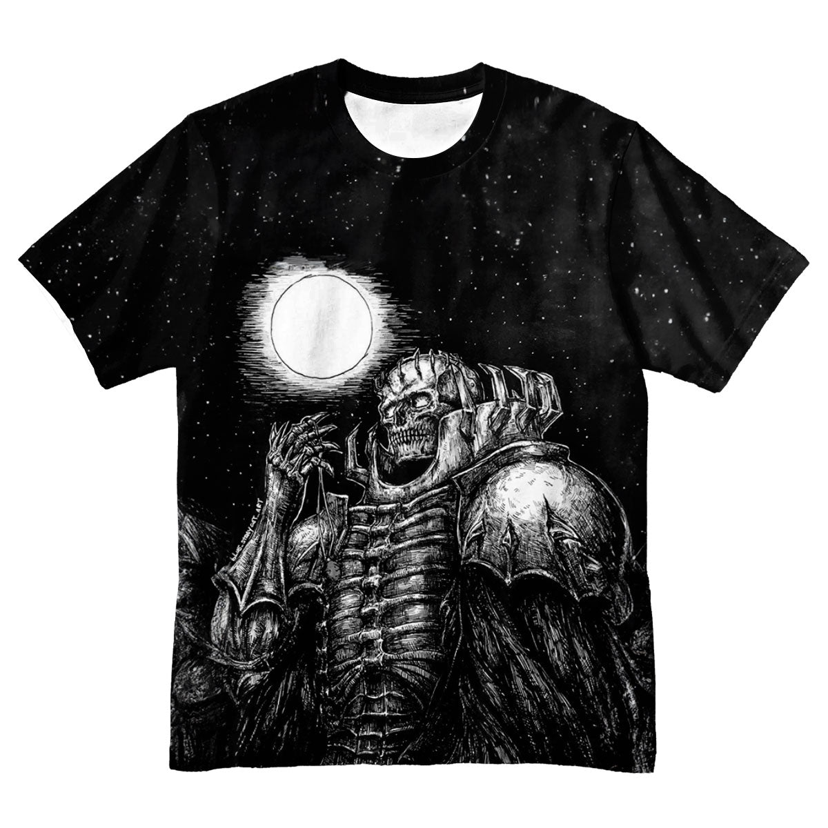 Moonlit Berserker Skeleton Knight Anime Apparel