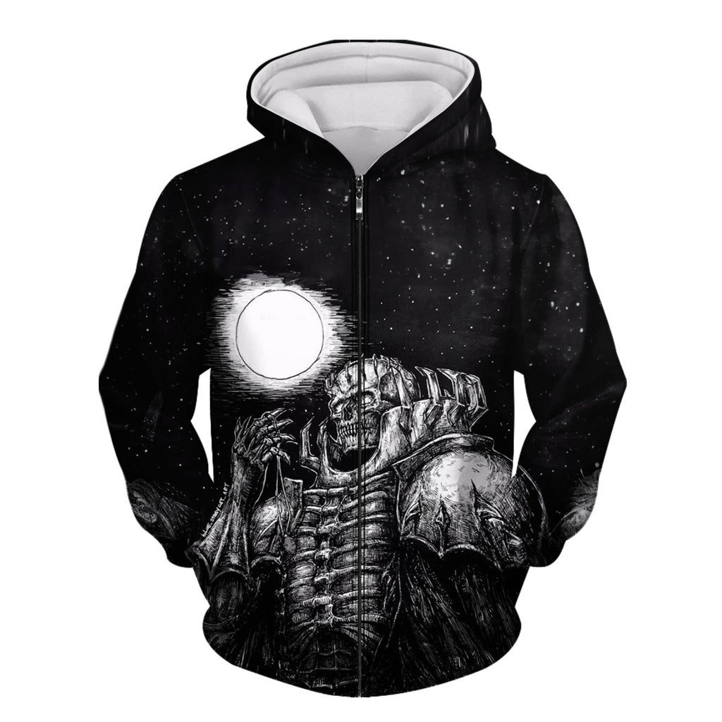 Moonlit Berserker Skeleton Knight Anime Apparel