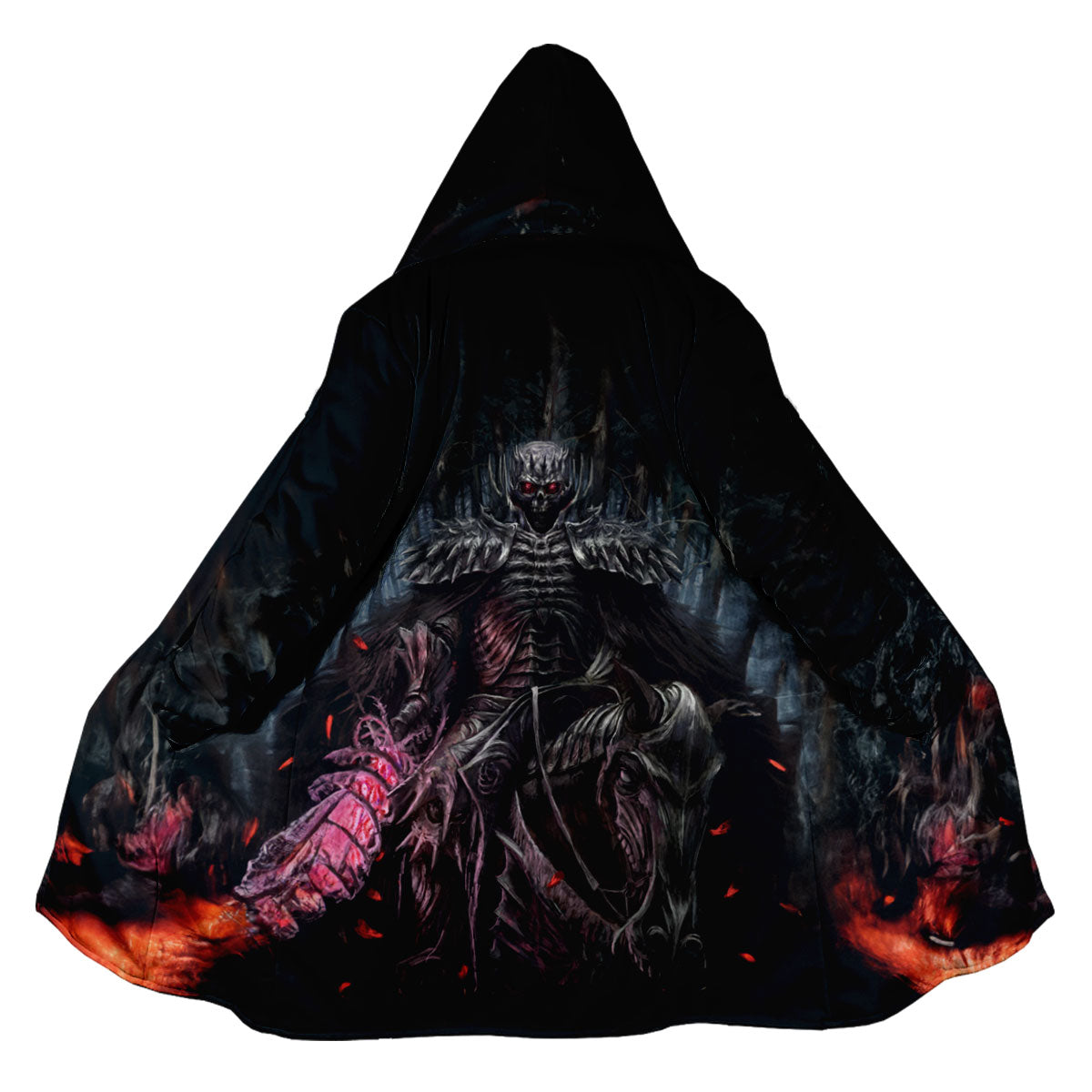 Mounted Berserker Skeleton Knight Warrior Anime Apparel