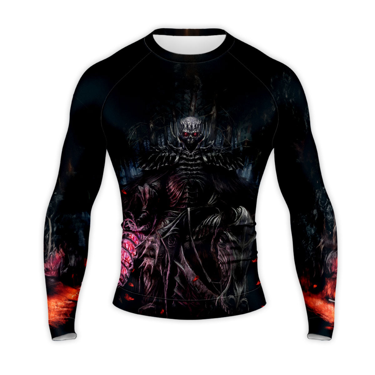 Mounted Berserker Skeleton Knight Warrior Anime Apparel
