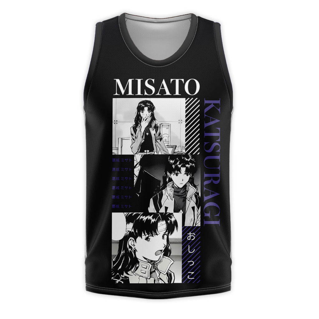 Neongenesisevangelion Misatokatsuragi Collage Art Anime Apparel