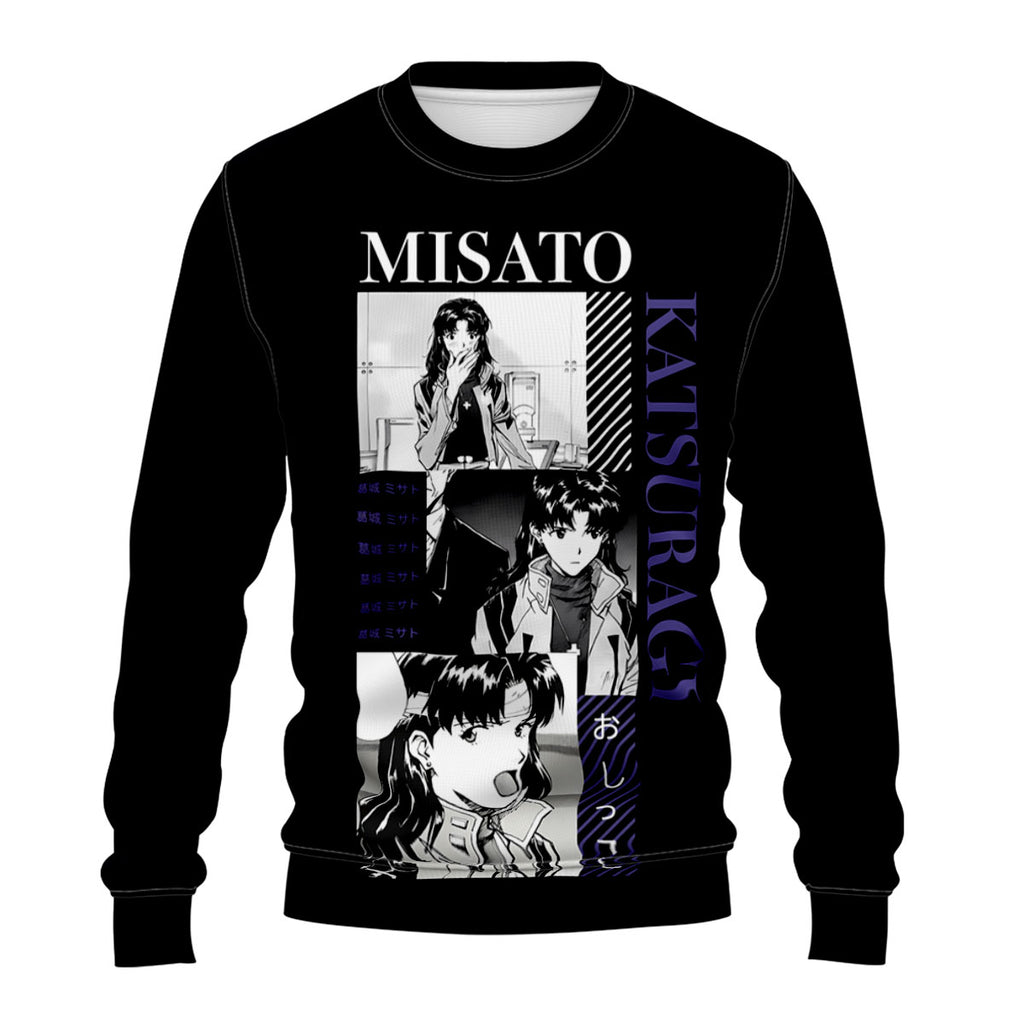 Neongenesisevangelion Misatokatsuragi Collage Art Anime Apparel