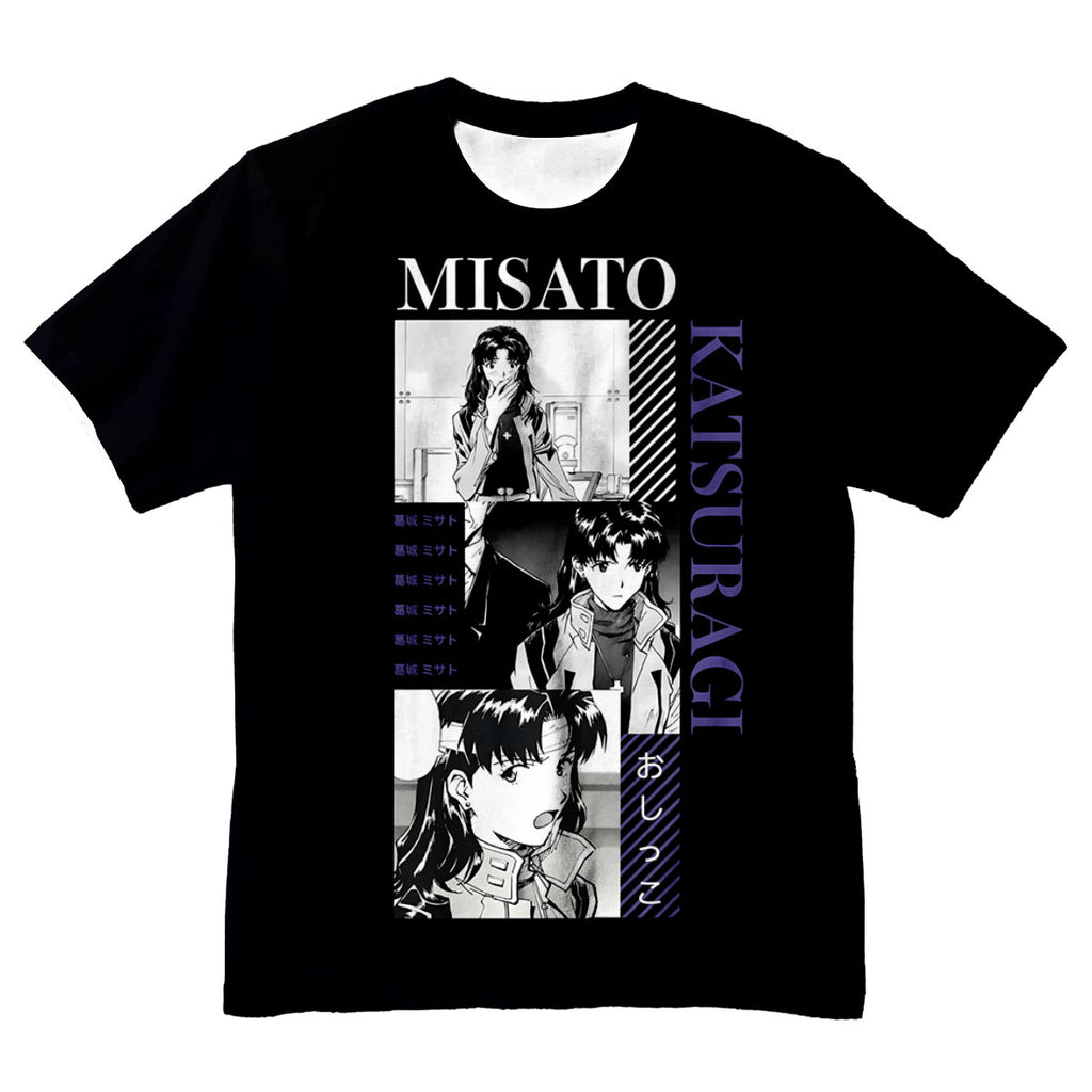 Neongenesisevangelion Misatokatsuragi Collage Art Anime Apparel
