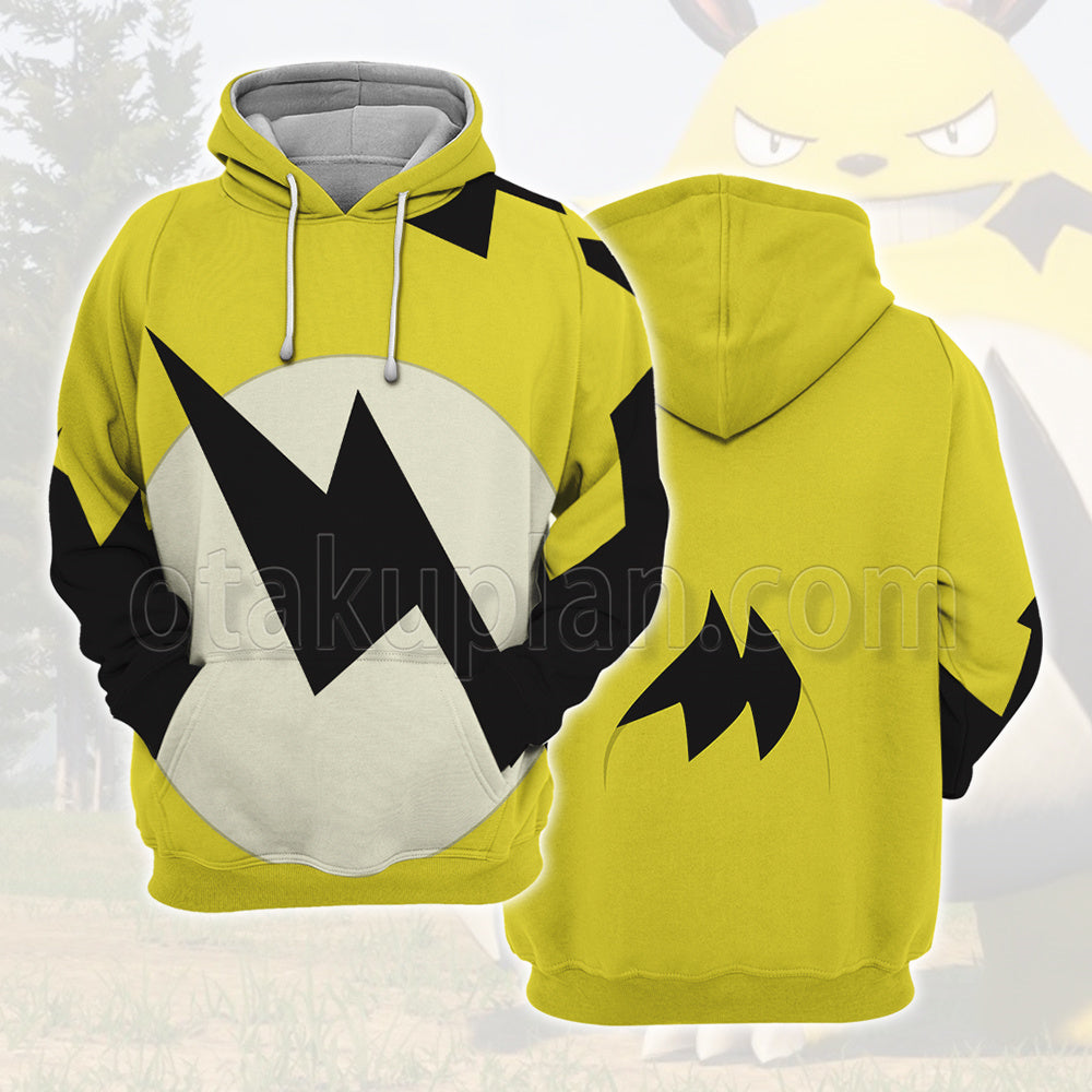 Palworld Grizzbolt Yellow Chariot Cosplay Hoodie