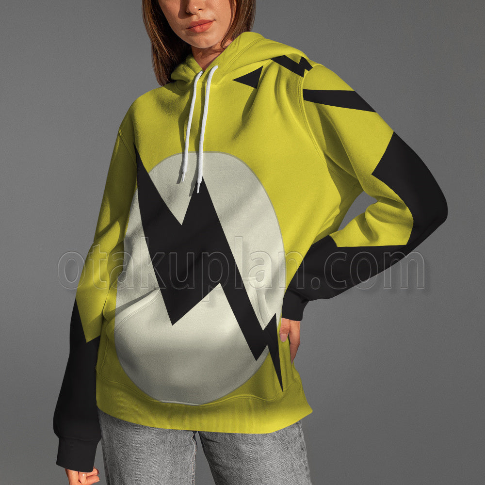 Palworld Grizzbolt Yellow Chariot Cosplay Hoodie