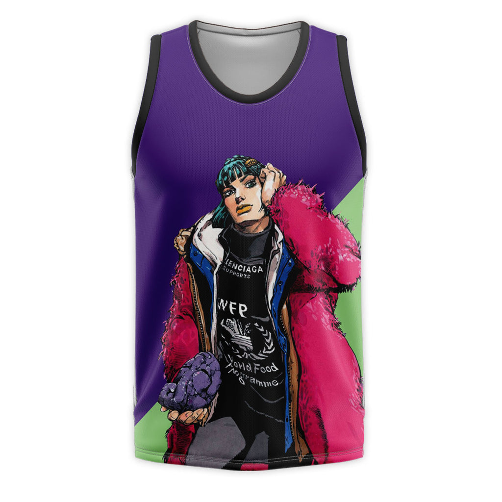 Qiaoqiao Fashion Pink Colorful Suit Standing Anime Apparel