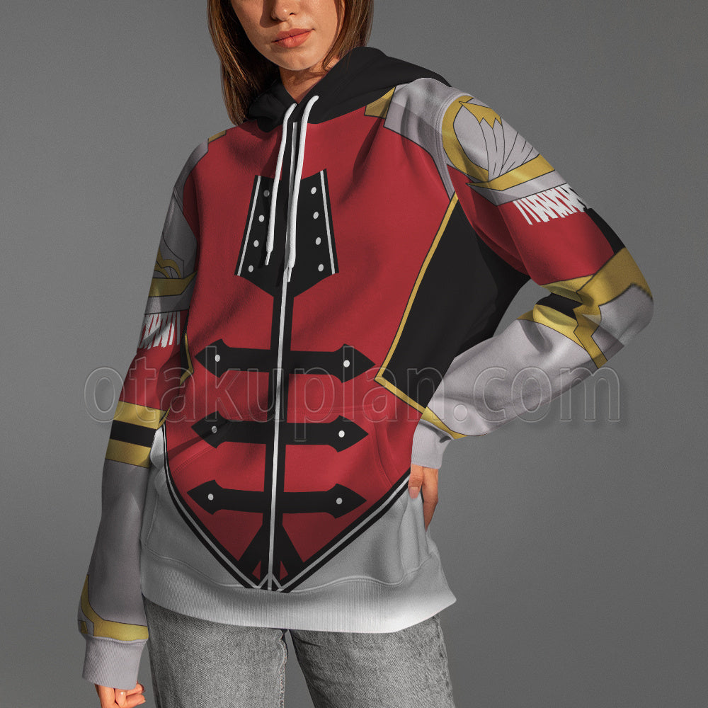 Anime Hae-In Cha Red Battle Suit Cosplay Hoodie